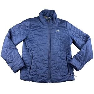 Under Armour Women ColdGear Reactor Insulated Jacket Women M Blue Quilted Light